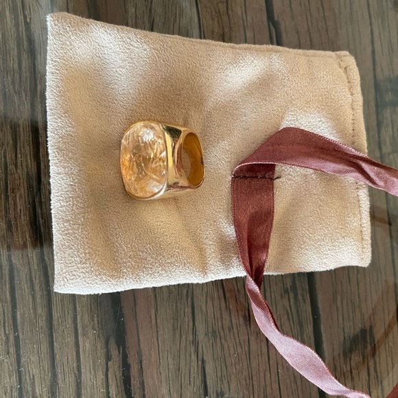 Francesca Romana yellow citrine gold ring - Picture 2 of 6
